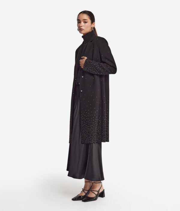 Cashmere Rhinestone Coat